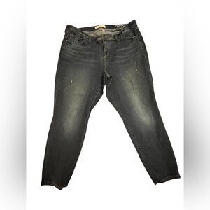 Slink Black Boyfriend Jeans Distressed Look